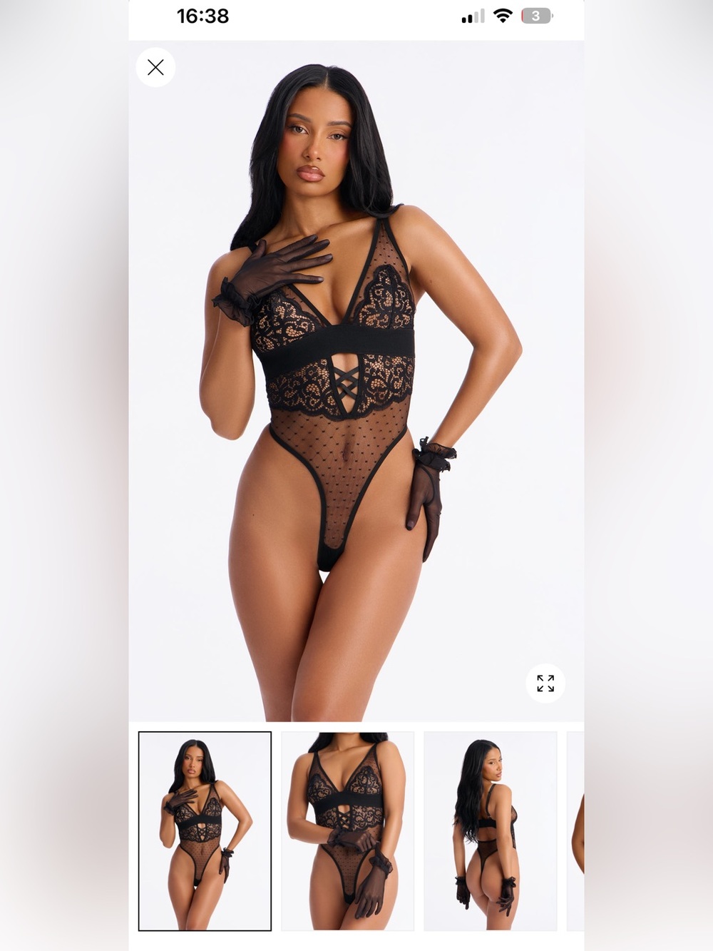 Black Lace Thong Bodysuit - Elegant Women’s Intimates